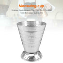 75ml Stainless Steel Measure Cup Cocktail Tool Bar Mixed Drink Jigger Spoon