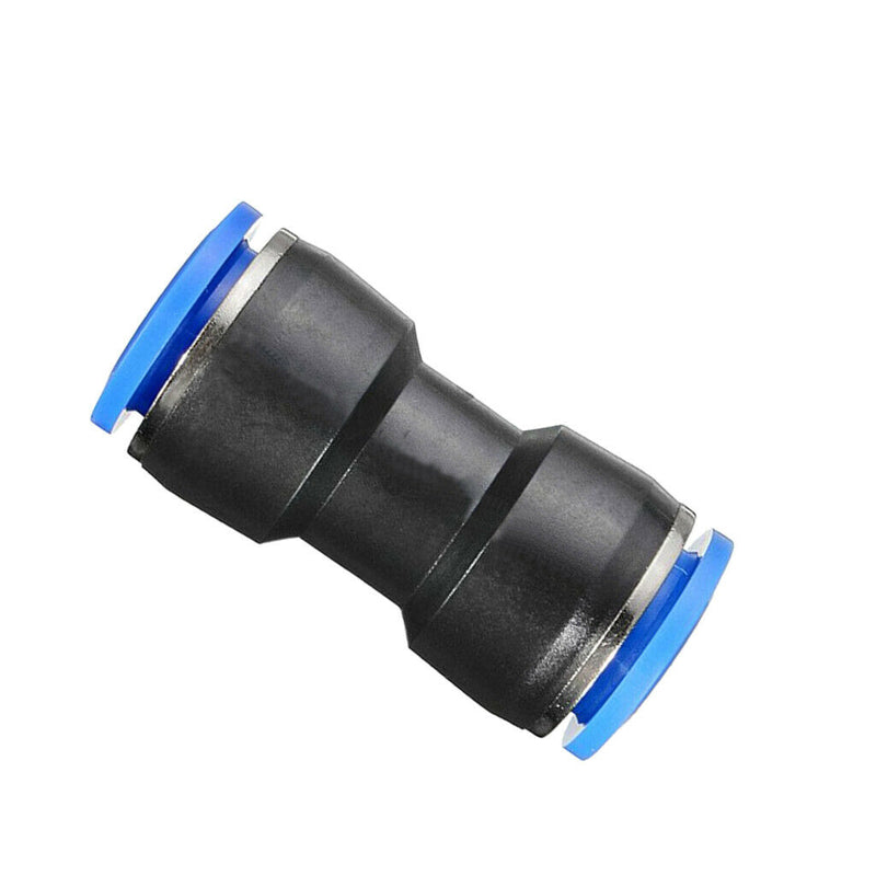 10 Pieces Equal Straight Push in Pneumatic Fitting Connector 6mm + 8mm