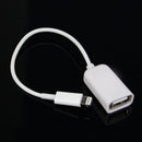 USB Camera Connection Host OTG Adapter Cable Reader For USB A to Lightning 8 PIN