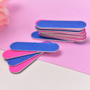 100pcs Mini Nail Files Nail Disposable Cuticle Remover Buffers Nail Art Tools MO