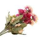 6-Heads Artificial Peony Silk Bridal Wedding Flowers Bouquets Decor Rose Red