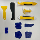 3 Sets of Nozzle Scraper Caulk Sealant Cleaning Kit