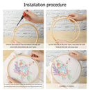 DIY Dream Flower Embroidery Cotton Thread Cross Stitch Needlework Kit Craft
