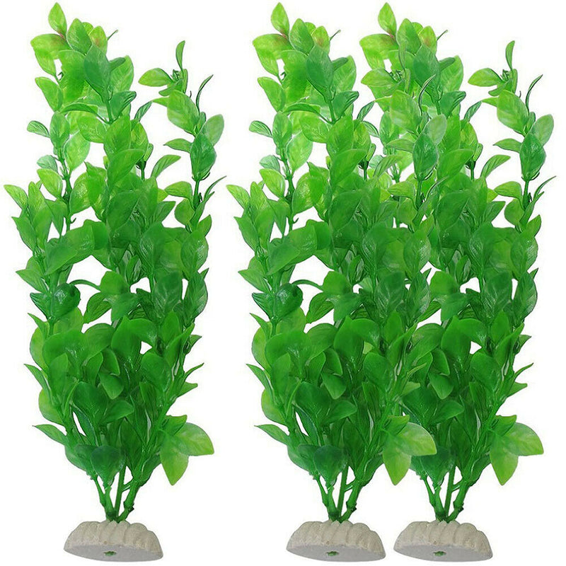 Fish Tank Aquarium Decor Green Artificial Plastic Underwater Grass Plant