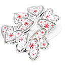 50Pcs Assorted Christmas Kid's Wood Buttons Sewing Gift Heart Tree Crafts