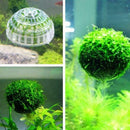 1 x Plastic-Aquarium-Moss Ball Decor For Live Plant Decoration Aquatic Fish G6U6