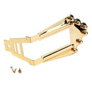 Golden 6-String Jazz Bass Guitar Bridge Jazz Bridge Wired Frame For 6-Strin