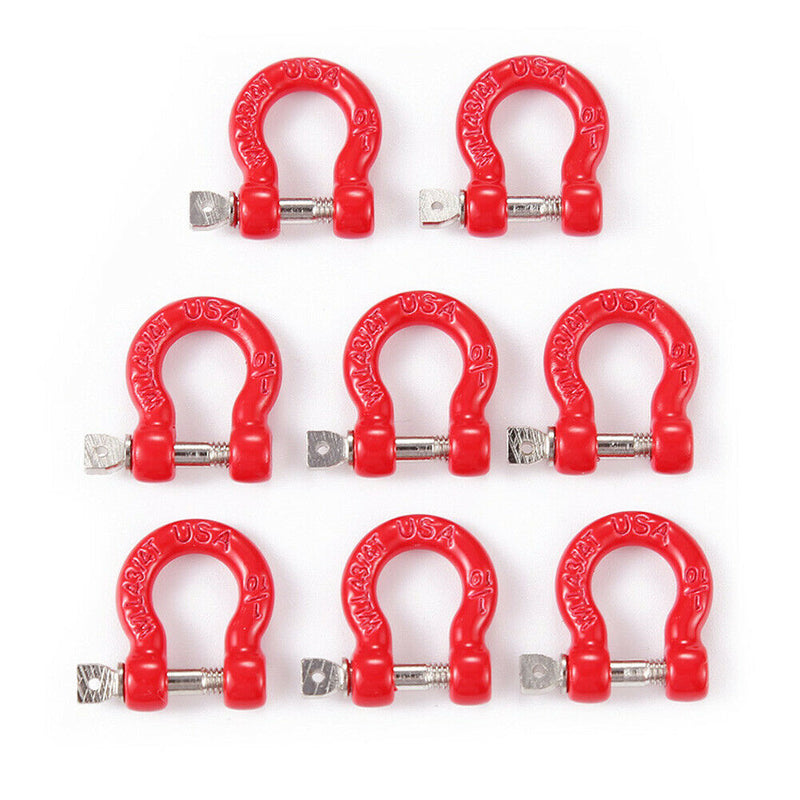 8pcs Metal Rescue Hook Front/Rear Bumper Pull Ring Kit for Hpi Axial RC Car