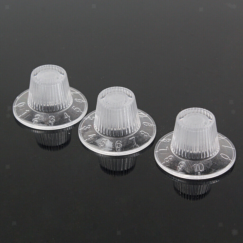 1 Volume 2 Doorbell Transparent Plastic Doorbells Button Parts Guitar