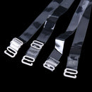 5 pair Transparent Crystal Invisible Adjustable Bra Set Shoulder hook Straps