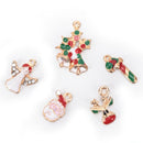 19 pcs Metal Alloy Mixed Christmas Charms Set Jewellery Pendants Decor Well FT