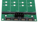 Sata To Ngff Ssd Adapter Card Sata X4 To M.2(Ngff) X4 Adapter Converter
