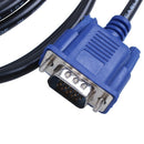 3 Meter PC Computer 15Pin VGA Male to Female M/F Cable Adapter Black