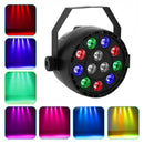 12 LED RGBW  LED Light  DMX Color Mixing 8CH Can Background Lamp EU