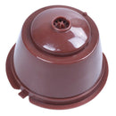 i cafilas 4pcs Dolce Gusto Plsatic Refillable Coffee Capsule with Spoon Bru