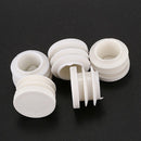 18mm Diameter Plastic White Plug Caps Inserts For Tubes Cap 24 Pieces V3X3