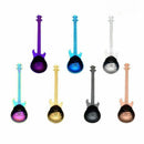 Guitar Coffee Teaspoons, 7pcs Colorful Stainless Steel Musical Coffee Spoon E3K3