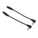 2 x DC Power 5.5x2.1mm Female To 5.5mmx2.5mm Male Adapter Cable Right Angle
