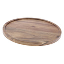 1pc Acacia Wooden Rotating Serving Tray Cake Dessert Plates Tableware M