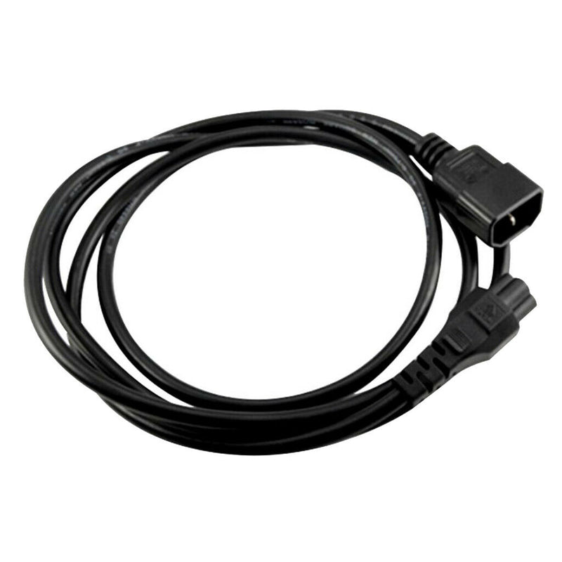 Black C14 Male To C5 Female Power Cord 300cm Replace Part PDU Server