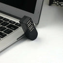 3 Port USB 2.0 Mini Rotate Splitter Expansion Adapter Hub for Laptop Notebook UK