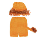2pcs Baby Lion Crochet Hat + Pants Costume Photo Props Cute Handmade Outfit
