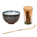 Tea Ceremony Bowl Green Tea Ceramic +Bamboo Chasen Matcha Powder Whisk Set