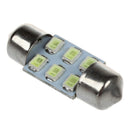 10 x 6 3528 SMD LED Festoon Lamp Festoon Interior Lighting 31 mm 12V White