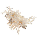 Bridal Hair Comb Clip Rhinestones Pearls Wedding Hair Accessories For Women