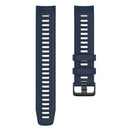 Silicone Watchband Bracelet Strap w/Buckle for Garmin Instinct (Navy Blue) A