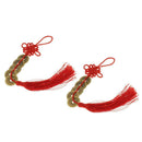 Qing Dynasty Red Chinese Knot Luck Coins Wealth Home Decor Ornament style 11