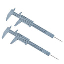 2x 150mm Plastic Eyebrow Measure Caliper Ruler Permanent Makeup Tattoo Tool A