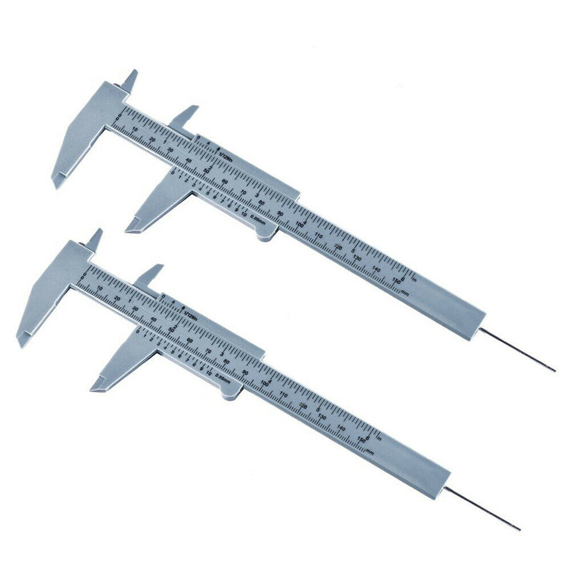 2x 150mm Plastic Eyebrow Measure Caliper Ruler Permanent Makeup Tattoo Tool A