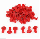 50x Red Electrical Cable Connectors Quick Splice Lock Wire Terminals  Crimp  3C