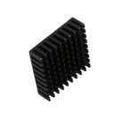 4 pcs. 35x35x10mm aluminum square Aluminum side radiator cooling fin black T4Y4