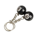 2pcs Billiard Pool Keychain Snooker Table Ball Key Ring Gift Lucky NO.8