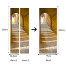 European Bedroom Living Room Gate Stickers Decor PVC 2pcs 38.5*200cm A