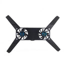 Foldable Laptop Desk Support Notebook Stand Holder with Dual Cooling Fans A