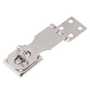 2 pcs Stainless Steel Small Solid Brass Hasp and Staple Catch Latch Cabinet Lock