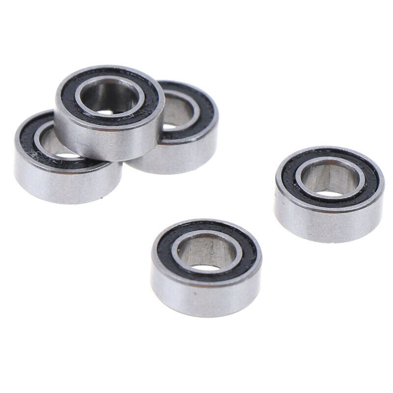 5Pcs Black 4*8*3mm MR84RS MR84-2RS 4x8x3mm rubber sealed ball beari Kw