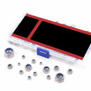 1X(175-Piece Stainless Steel Nylon Lock Nut Assortment Kit, Size Include, M