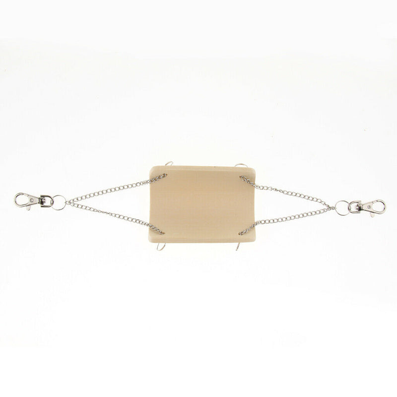 2 Pcs Small Pet Swing Natural Bamboo Hang Toys for Chinchilla Hamster