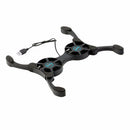 2Fans Foldable Laptop Cooling Cooler Pad Stand USB Powered For Laptop Notebook