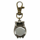 Keychain Clock Keyring Owl Shape 37x24mm T1P7