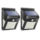 2pcs 40LED Solar PIR Motion Sensor Wall Lamp Waterproof Garden Path Light