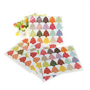 100pcs christmas tree packaging seal paper self adhesive gift bag stickerlabelxp