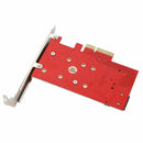 Pci-E X4 To M.2 Ngff M/B Key Ssd Sata Adapter Converter Card For Desktop Pc