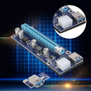 2x PCI-E Riser Card Kit 1x to 16x VER 006C USB3.0 6Pin BTC Mining Adapter Board