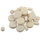 36pcs 1/8 inch Soft Felt Polishing Buffing Burr Wheel Kit For Rotary Tools