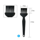 8 in 1 Plastic Small Portable Handle Nylon Anti Static Cleaning Brush Black